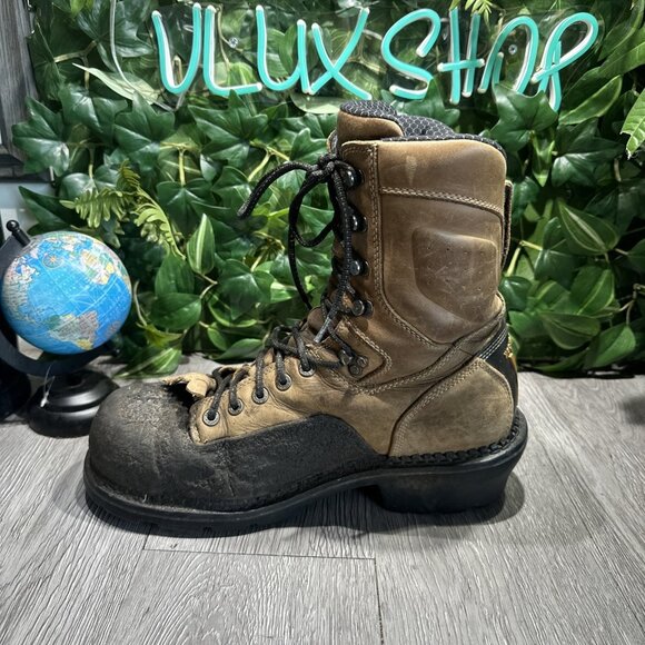 Georgia Boot 9" Logger Composite Toe Waterproof Boots, Mens 10 W ASTM F2413-11 - Picture 8 of 12